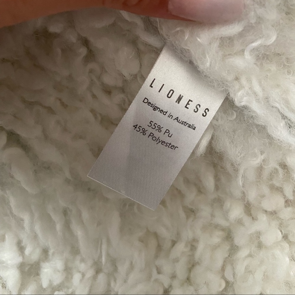 Lioness PU FAUX FUR LINED LEATHER JACKET - Picture 8 of 9